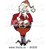 Vector of Thinking Santa by Steve Klinkel