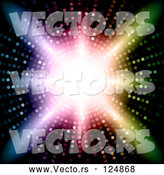 Vector of Vortex of Colorful Lights, Bright Light Shining in the Center by KJ Pargeter