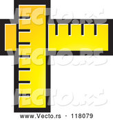 Vector of Yellow Rulers by Lal Perera