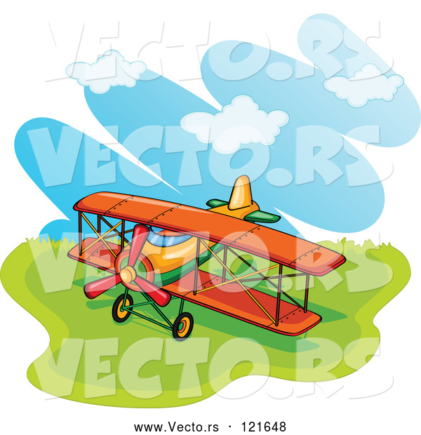 Vector of a Biplane in a Field