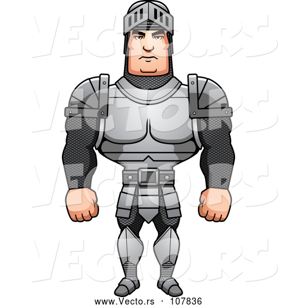 Vector of a Buff Male Knight