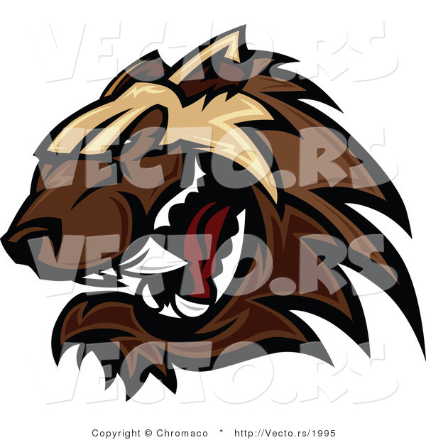 Vector of a Defensive Cartoon Wolverine Mascot Growling Aggressively