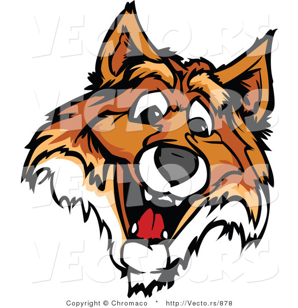 Vector of a Friendly Young Fox Mascot