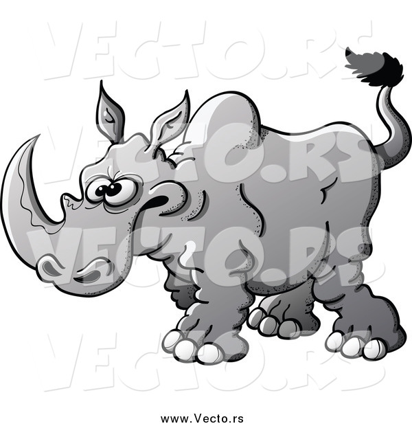 Vector of a Mad Rhino