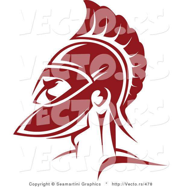 Vector of a Red Roman Soldier