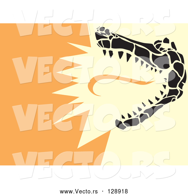 Vector of a Snapping Alligator