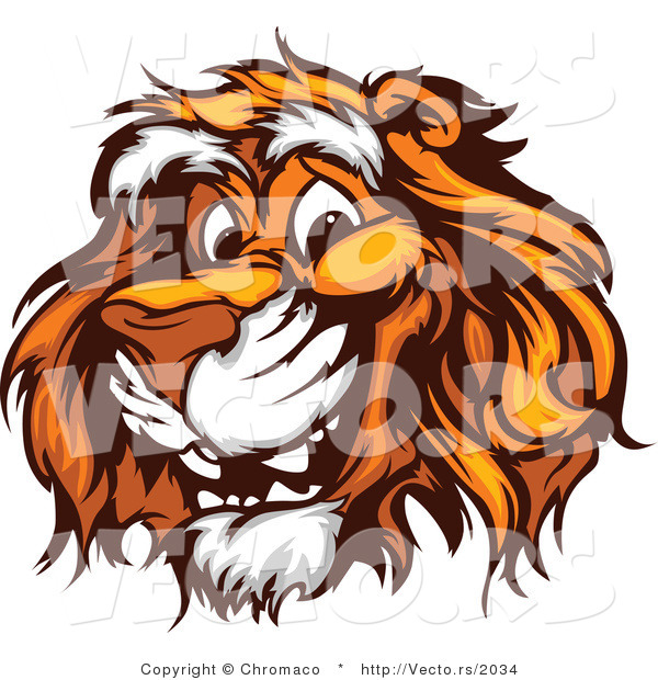Vector of a Young Cartoon Tiger with Friendly Smile