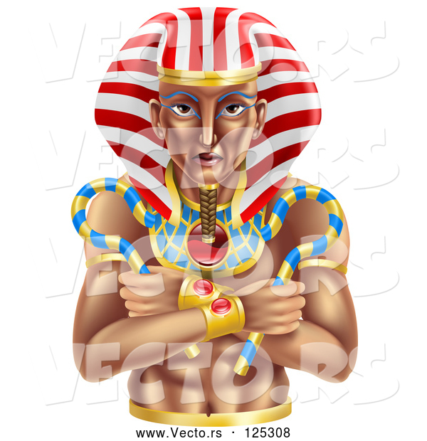 Vector of Ancient Egyptian Pharaoh