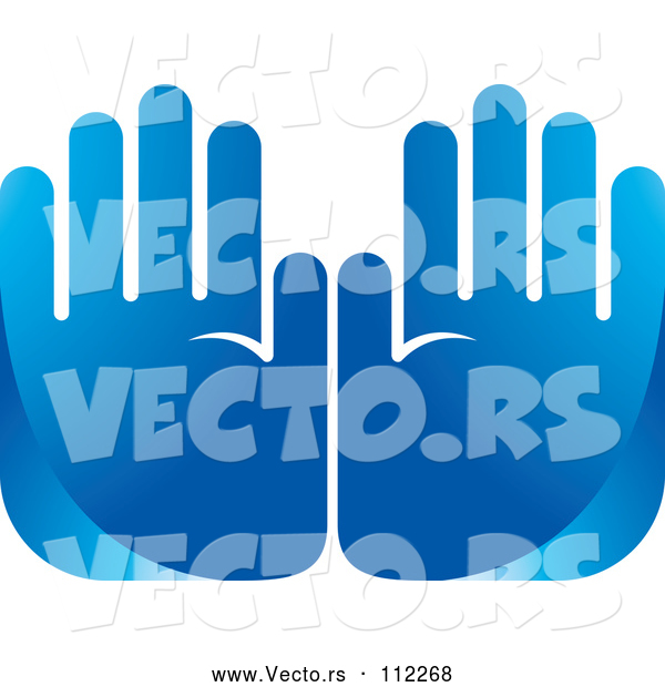 Vector of Blue Hands