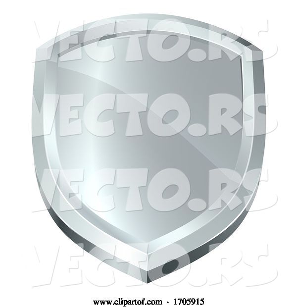 Vector of Cartoon Shield Icon Secure Protect Security Defence Icon