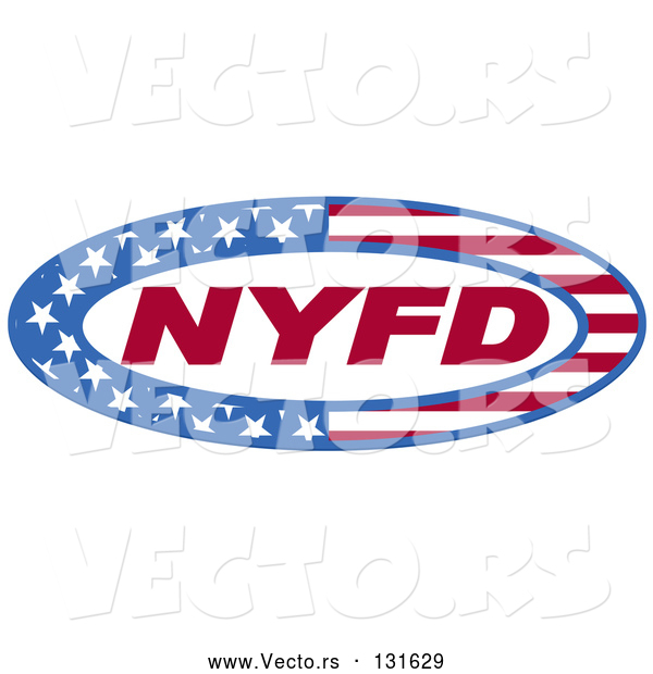 Vector of Circle of Stars and Stripes Around Nyfd