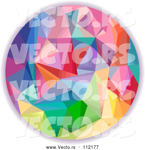 Vector of Colorful Geometric Circle