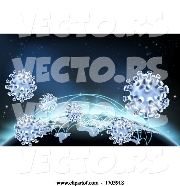 Vector of Coronavirus Virus Cell Global Pandemic World