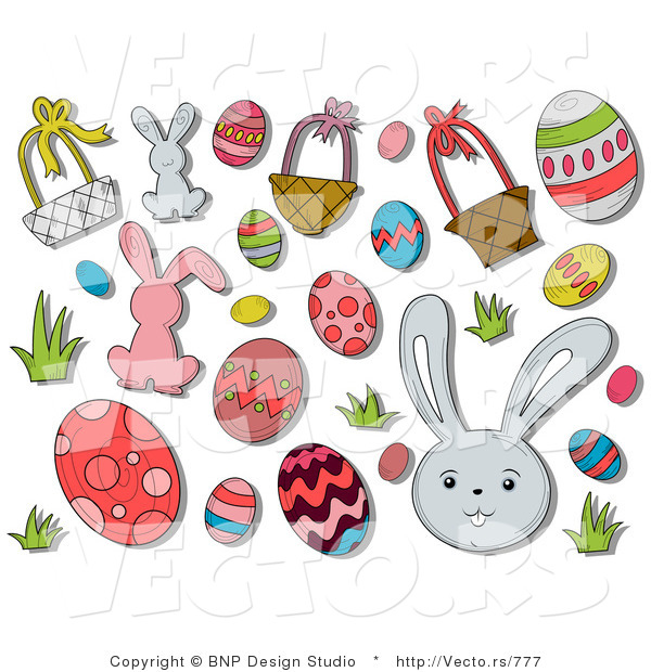 Vector of Digital Collage: Easter Icons
