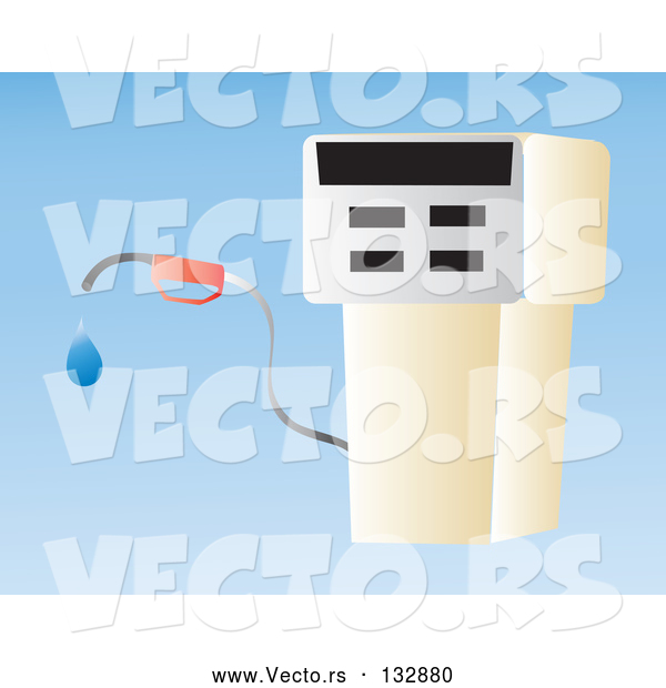 Vector of Gasoline Pump at a Gas Station