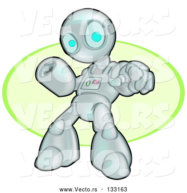 Vector of Human like Robot Pointing and Warning