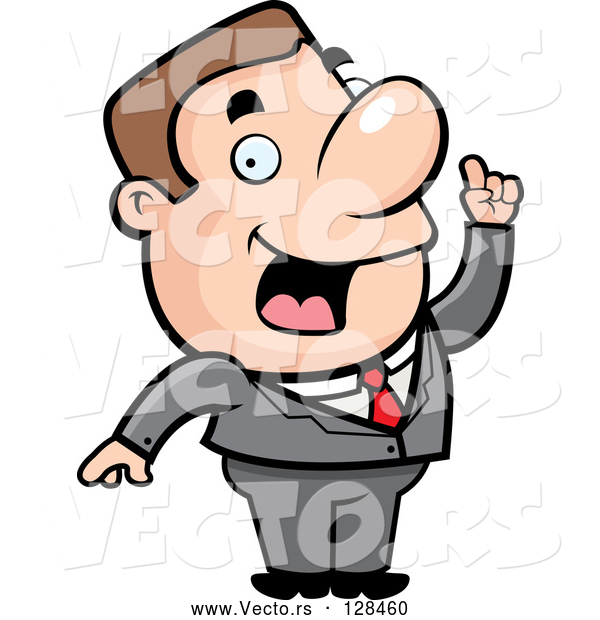 Vector of John Man Character in a Business Suit