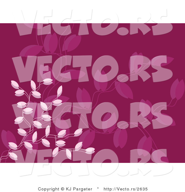 Vector of Purple Vines Background Design