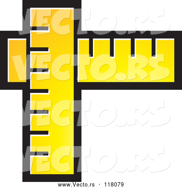Vector of Yellow Rulers