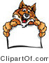 Cartoon Vector of a Friendly Cartoon Fox Mascot Holding a Blank Sign by Chromaco