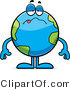Cartoon Vector of a Sick Earth Globe by Cory Thoman