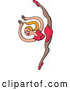 Cartoon Vector of a Young Female Circus Dancer Performing by Zooco