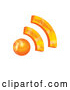 Vector of 3d Orange RSS App Icon by MilsiArt