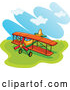 Vector of a Biplane in a Field by