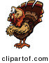 Vector of a Cartoon Turkey Mascot with Folded Arms by Chromaco