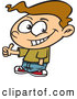 Vector of a Confident Cartoon Boy Giving Thumbs up Hand Gesture While Smiling by Toonaday