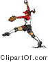 Vector of a Female Softball Baseball Pitcher Winding-Up to Throw Ball by Chromaco