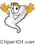 Vector of a Happy Cartoon Tornado Mascot Jumping by Toons4Biz
