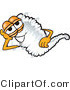 Vector of a Happy Cartoon Tornado Mascot Resting by Toons4Biz