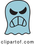 Vector of a Mad Cartoon Halloween Ghost by Zooco