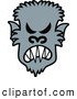 Vector of a Mad Cartoon Halloween Werewolf by Zooco