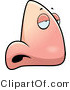 Vector of a Sick Cartoon Nose Character by Cory Thoman