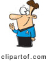 Vector of a Smiling Cartoon Star Trek Man Hand Gesturing by Toonaday