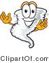 Vector of a Welcoming Cartoon Tornado Mascot by Toons4Biz