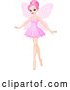Vector of Beautiful Pink Haired Ballerina Fairy by Pushkin