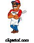 Vector of Black Guy Holding a Spatula in Folded Arms and Leaning Against a Bbq Smoker by LaffToon