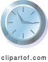 Vector of Blue Wall Clock by AtStockIllustration