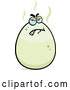 Vector of Cartoon Bad Stinky Egg Character by Cory Thoman