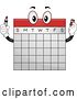 Vector of Cartoon Calendar Mascot Holding a Marker by BNP Design Studio