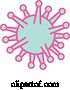 Vector of Cartoon Coronavirus Cell Mono LIne Style by Patrimonio