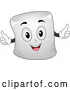 Vector of Cartoon Marshmallow Mascot Holding Two Thumbs up by BNP Design Studio