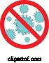 Vector of Cartoon Stop Coronavirus Infection Sign by Patrimonio