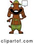 Vector of Cartoon Talking Skinny German Oktoberfest Dachshund Dog Wearing Lederhosen by Cory Thoman