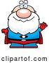 Vector of Cartoon Waving Chubby Senior Super Guy by Cory Thoman