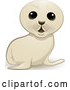 Vector of Cartoon White Seal Cub by Elaineitalia