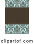 Vector of Damask Patterned Invitation Border and Frame with Copyspace - Version 3 by BestVector